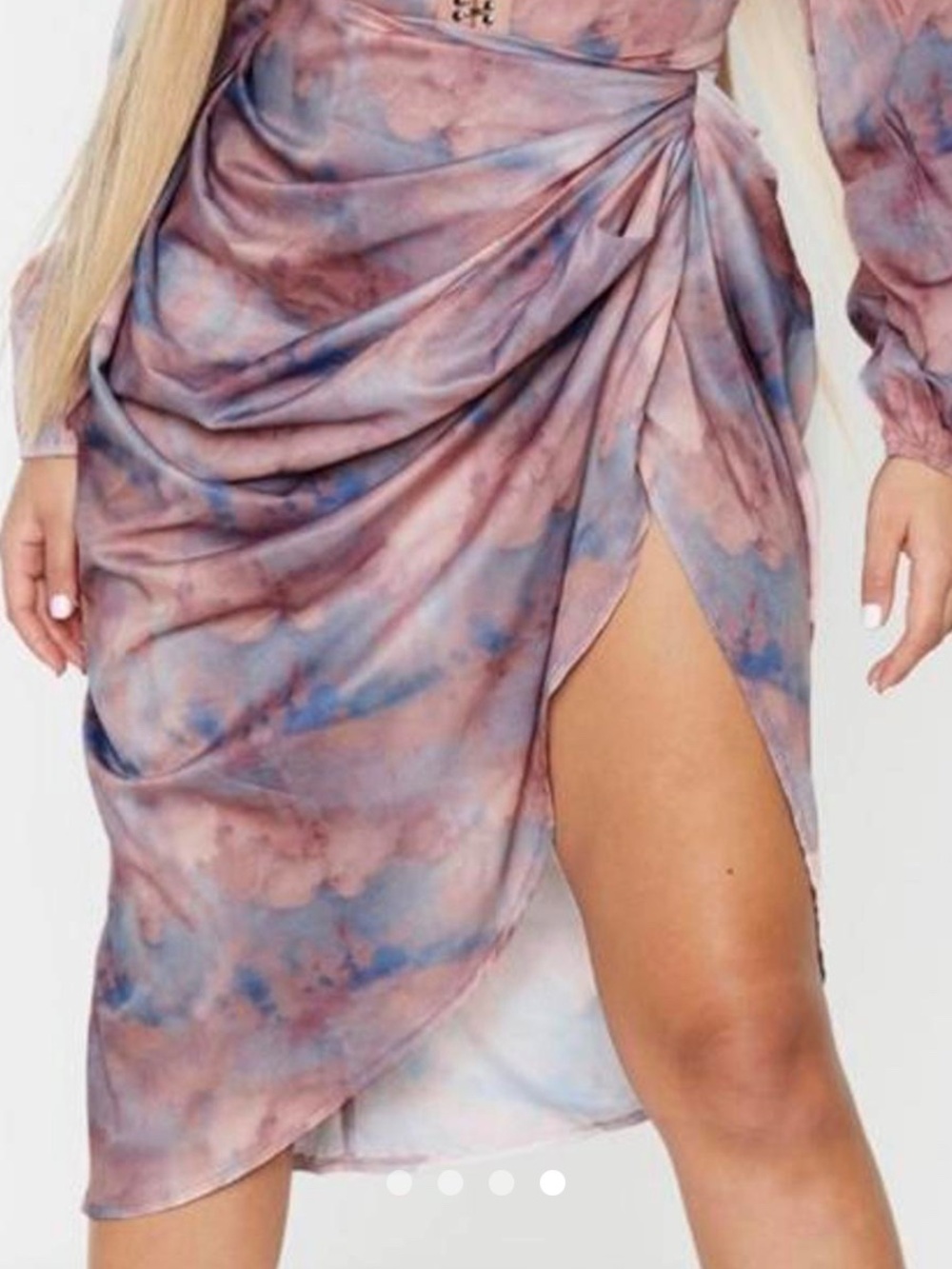 PrettyLittleThing renaissance cloud print midi skirt - Picture 3 of 9